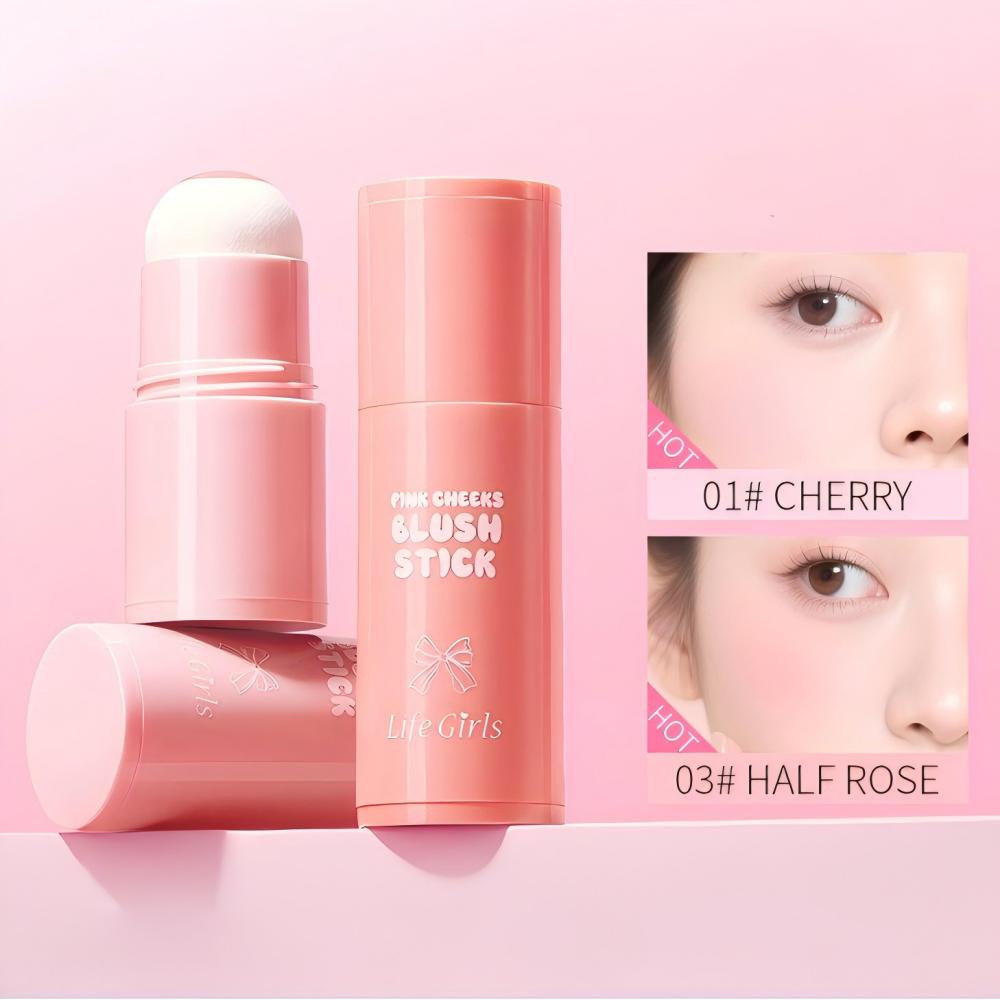 Korean Girl Lifestyle - Vida meninas natural cor rosa blush