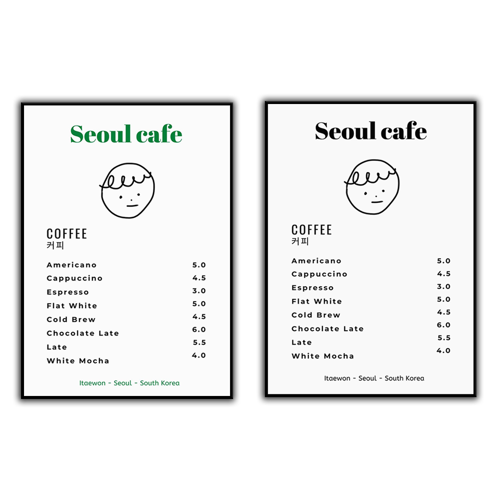 Korean Arts And Lifestyle - Seul café impressão arte da parede