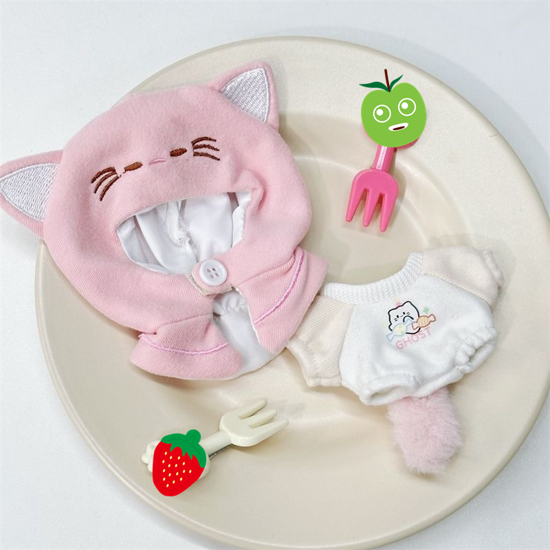Korean Girl Lifestyle - 10cm algodão boneca orelhas de gato