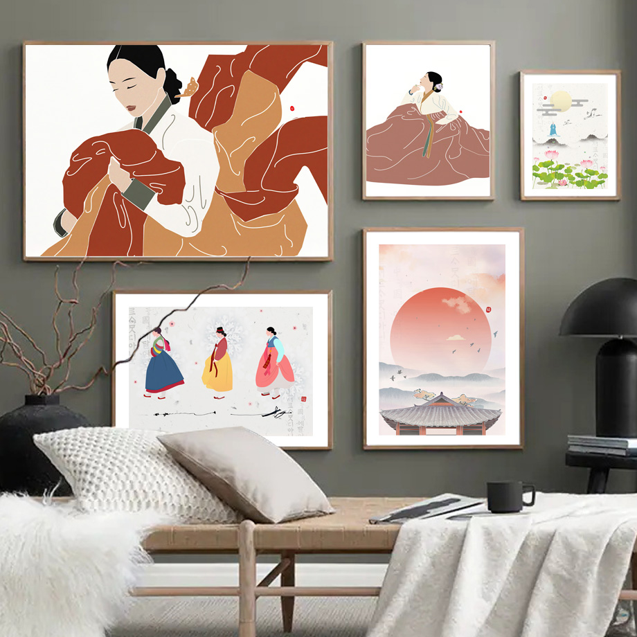 Korean Arts And Lifestyle - Estilo coreano boho hanbok menina asiática