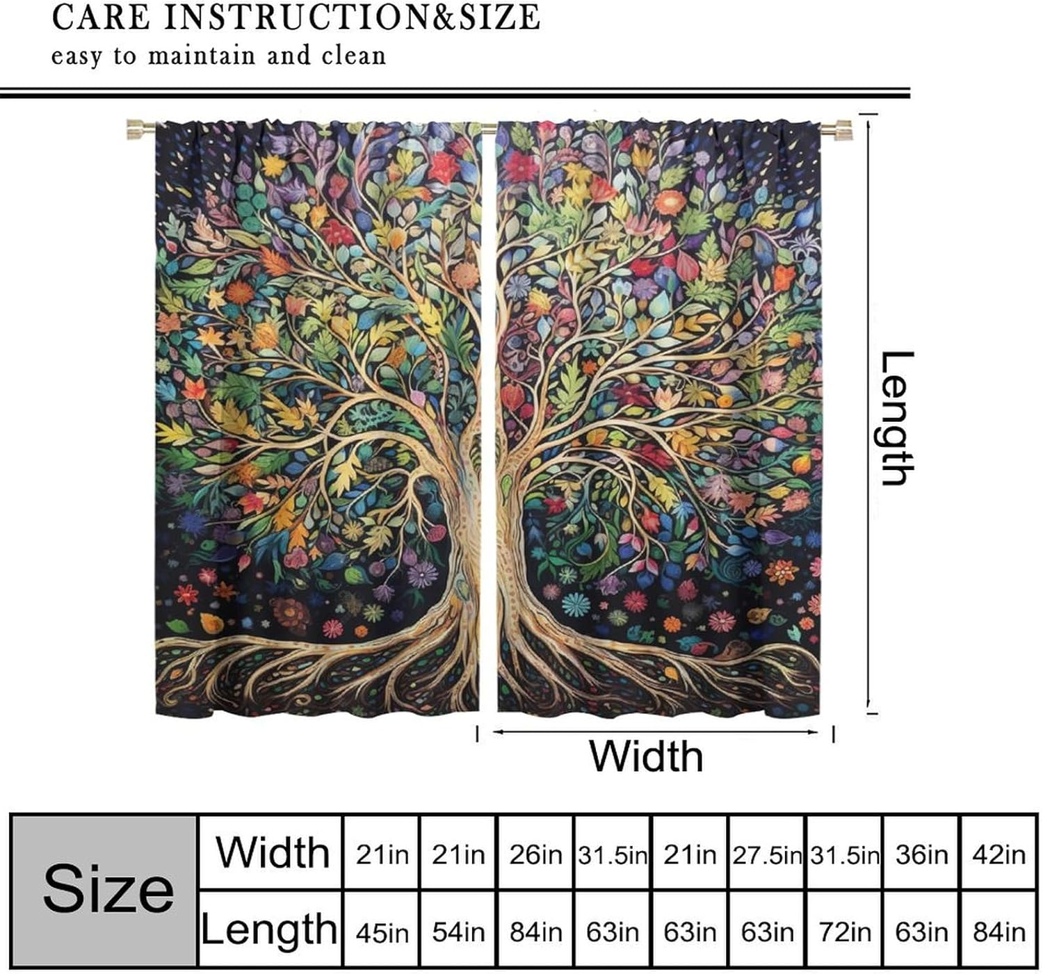 Cortinas Árvore da Vida, Corti - Korean Arts And Lifestyle avaliação e preço